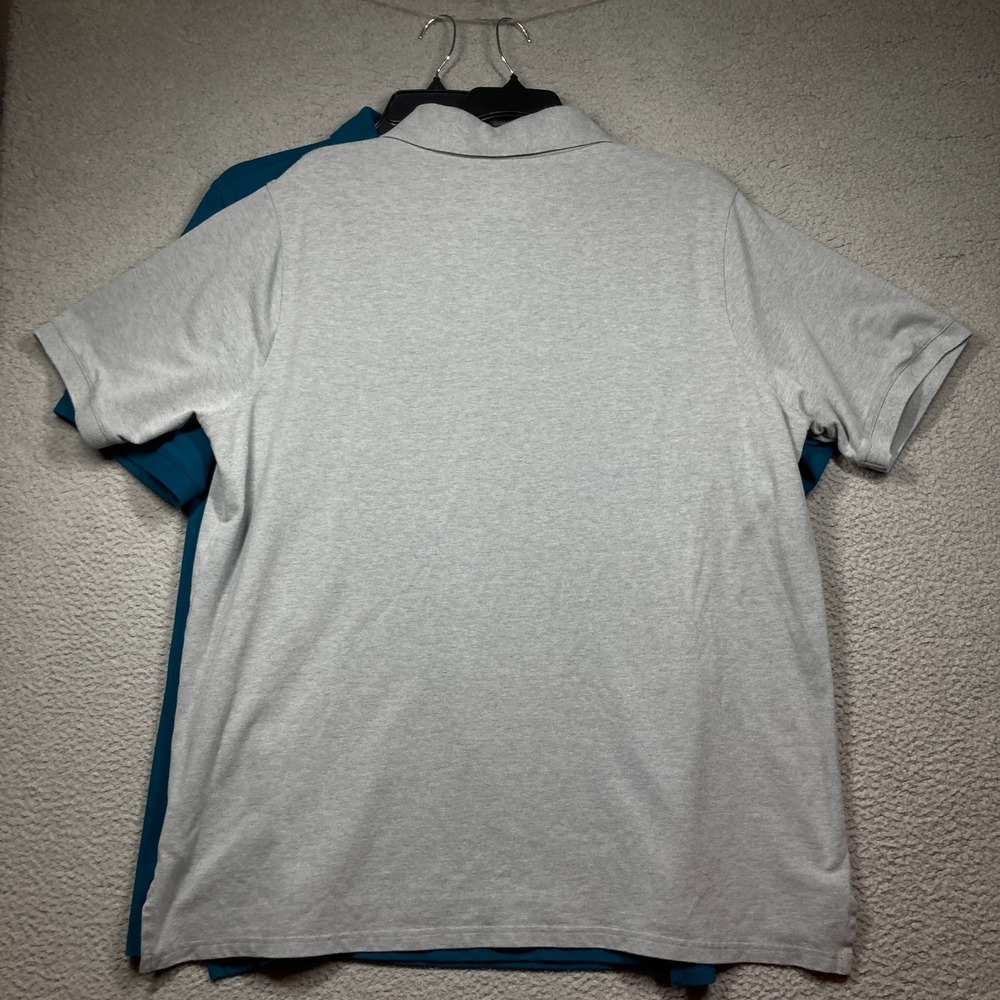 Goodfellow & Co Red Polo Shirt (with Teal & Gray Underlayers) - Picture 7 of 13